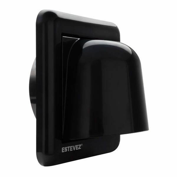 Estevez Rejilla Plástica para Desfogue 90° de 4" - Modelo 007-4 - Ventilación Exterior - Luzdeco