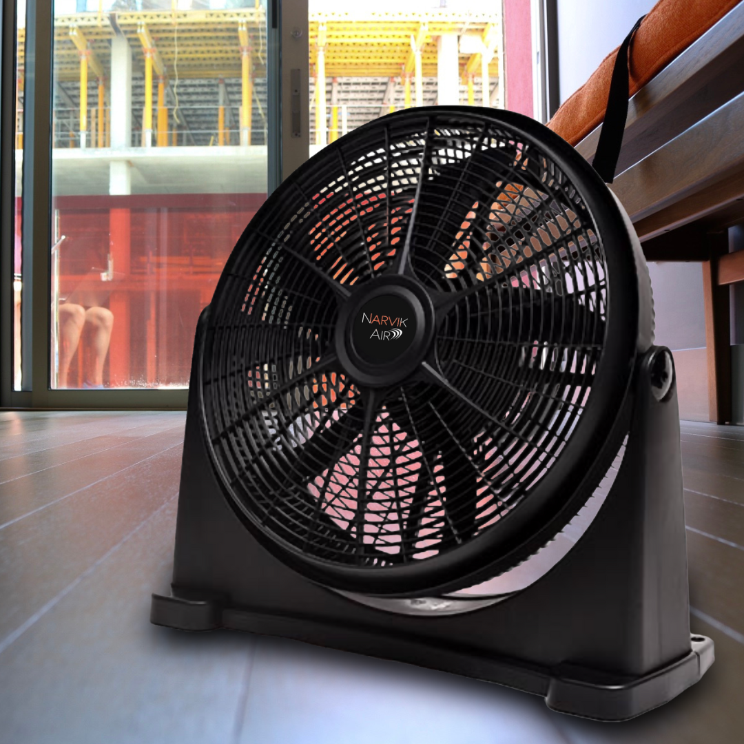 Narvik Ventilador de 20" 2 en 1: Piso y Pared 130W Silencioso con Aspas Plásticas, Modelo NA2020