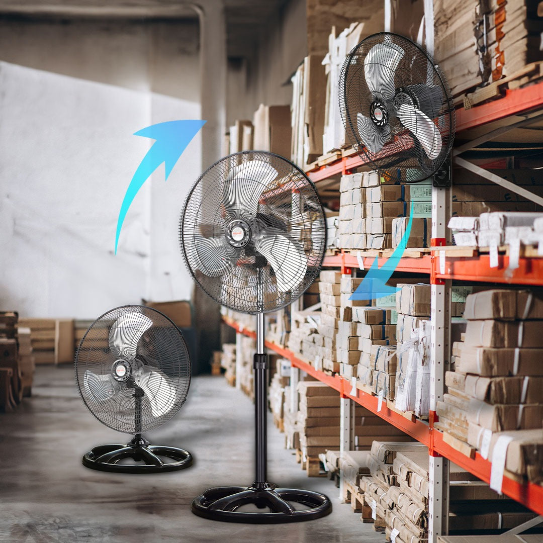 Mytek Ventilador Industrial de Pedestal 3 en 1 de 20’’, Modelo 3398PLUS