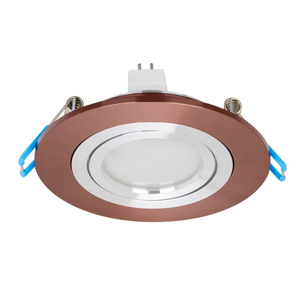 Estevez Luminario Empotrable Luxe 3W GX5.3 Luz Cálida Dirigible, Modelo 19007-1-WW