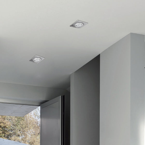 Estevez Luminario Empotrado Fijo Fijo LED, GU5.3/GU10, Modelo 19124-1