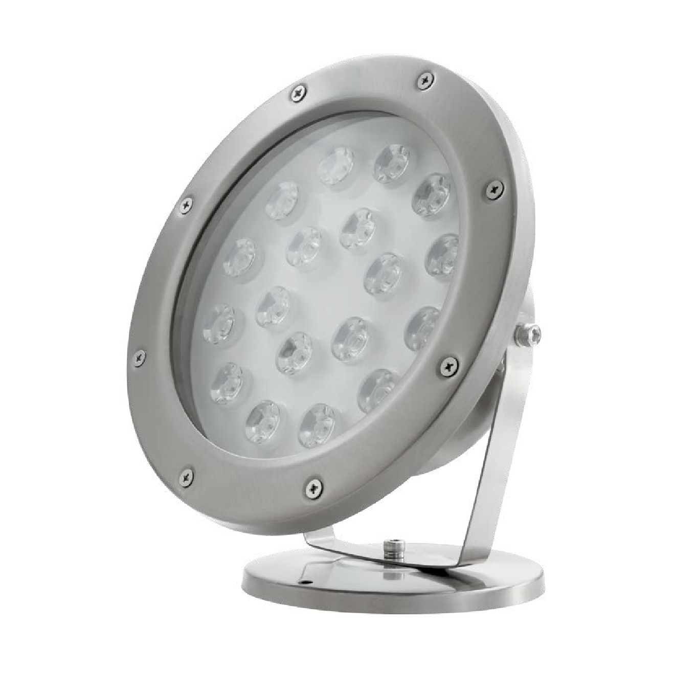 Lámpara LED 18W Tipo Proyector Exterior Estevez 19253 - Acero Inoxidable/Cristal, IP67- Luzdeco