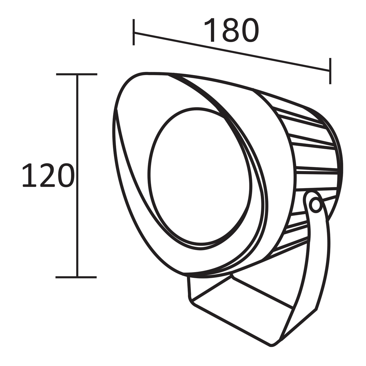 Estevez Luminaria LED de Exterior IP65 3000K, Modelo Polaris