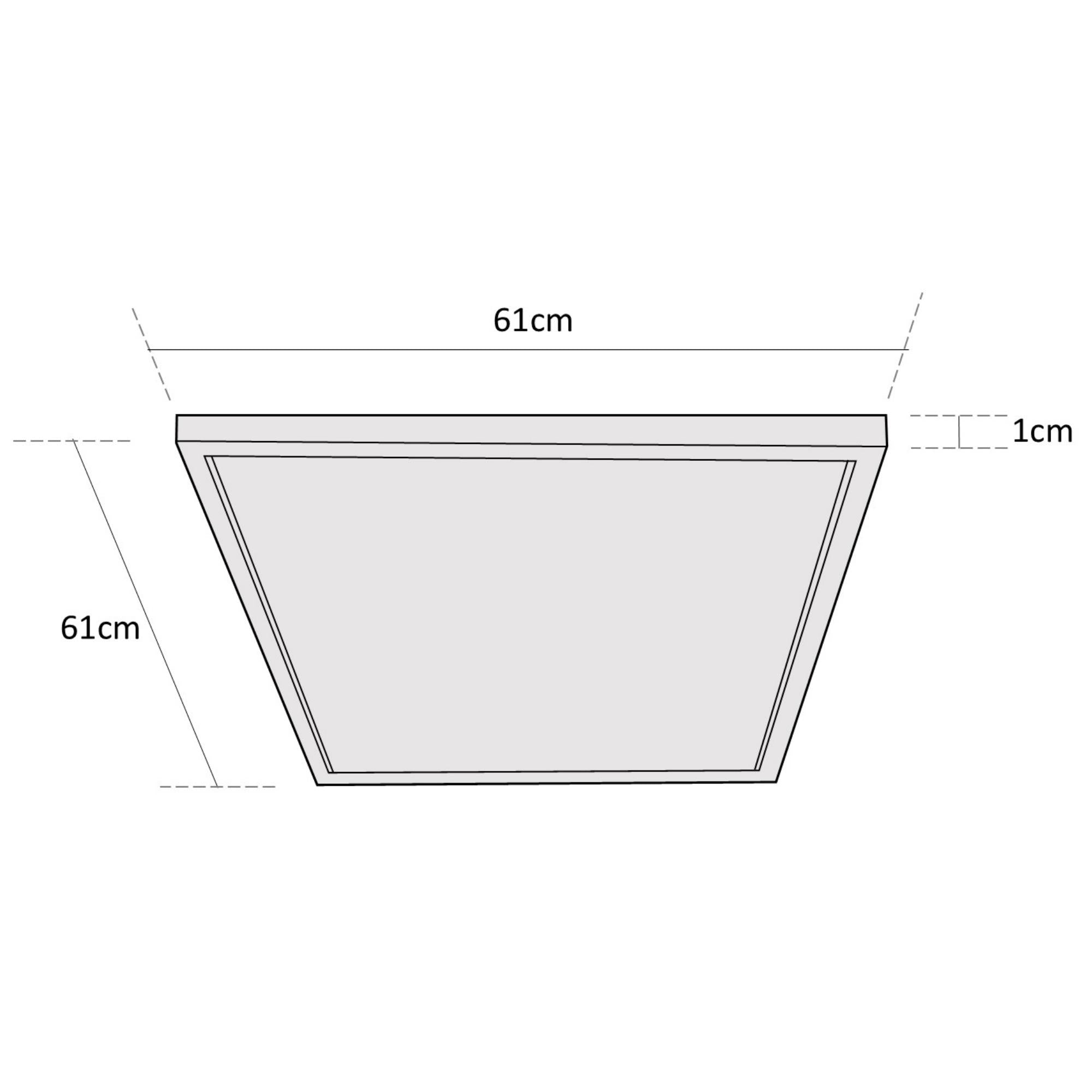 Estevez Panel LED CCT 610×610 mm Empotrable/Suspendido 36W con Selector de Temperatura IP20, Modelo 19461-0-CCT