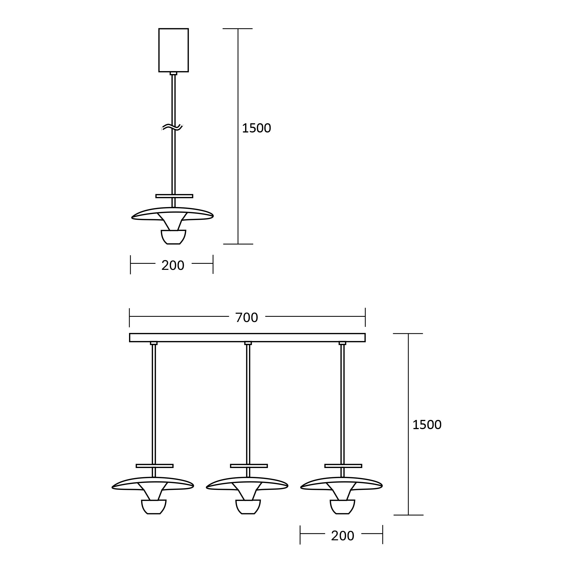 Estevez Luminaria decorativa LED colgante ISIS 7W 3000K Negro, Modelo 19541-2-WW