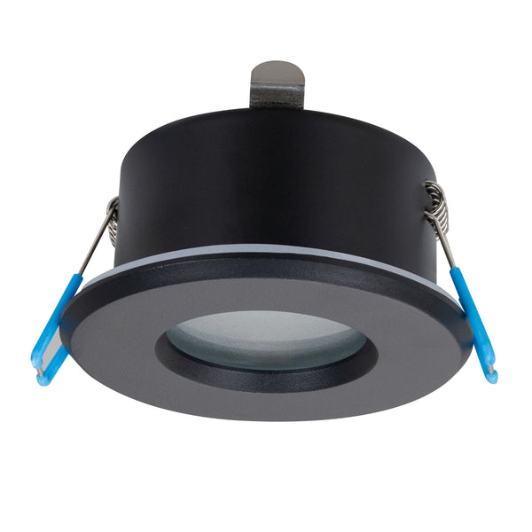 Estevez Luminaria Empotrable Splash Negra GX5.3 / MR16 Ø83 mm IP44, Modelo 19901-2