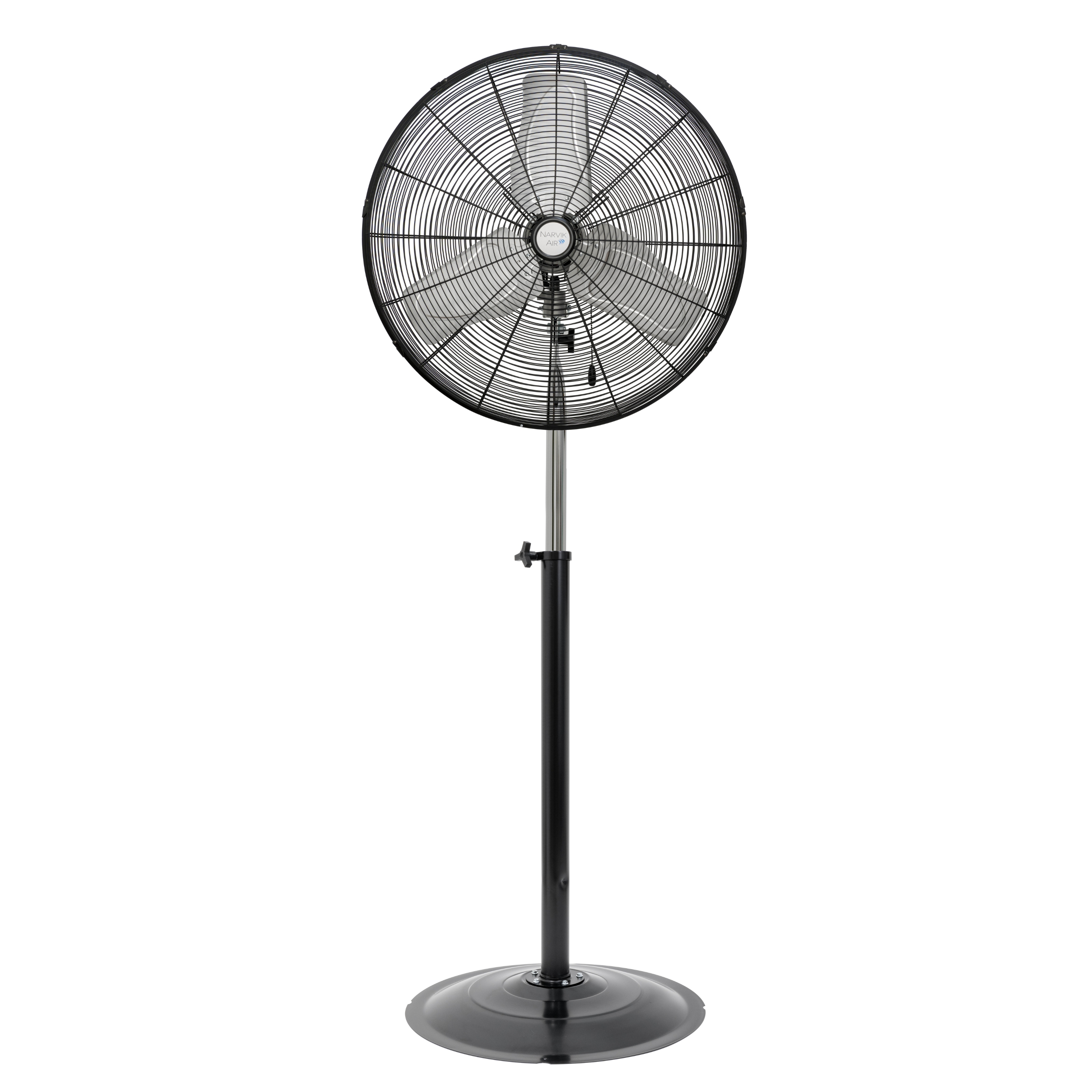 Narvik Ventilador de 24" Industrial de Pedestal 235W con Aspas de Aluminio, Modelo NA1024 / NA-S24