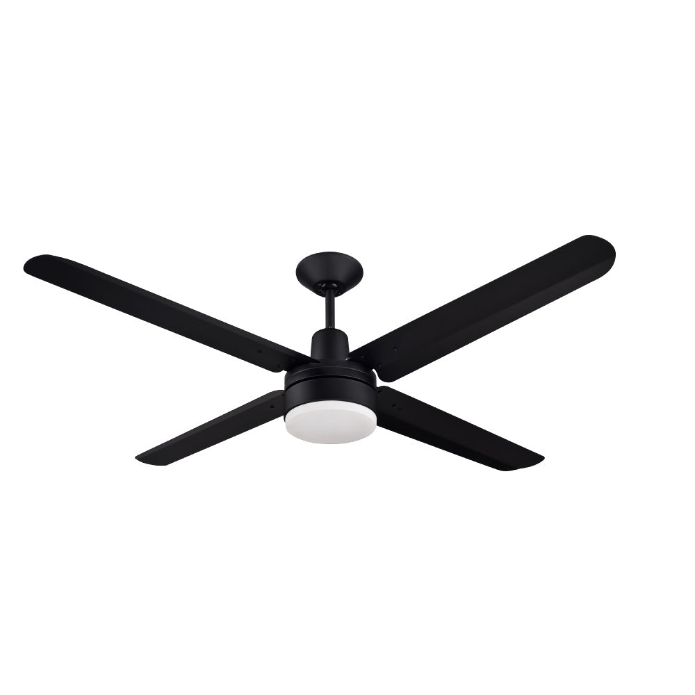 Narvik Ventilador de Techo de 56" Con Luz CCT de 4 Aspas de Aluminio con Control de Pared Industrial NA-CL56MB/ NA3021