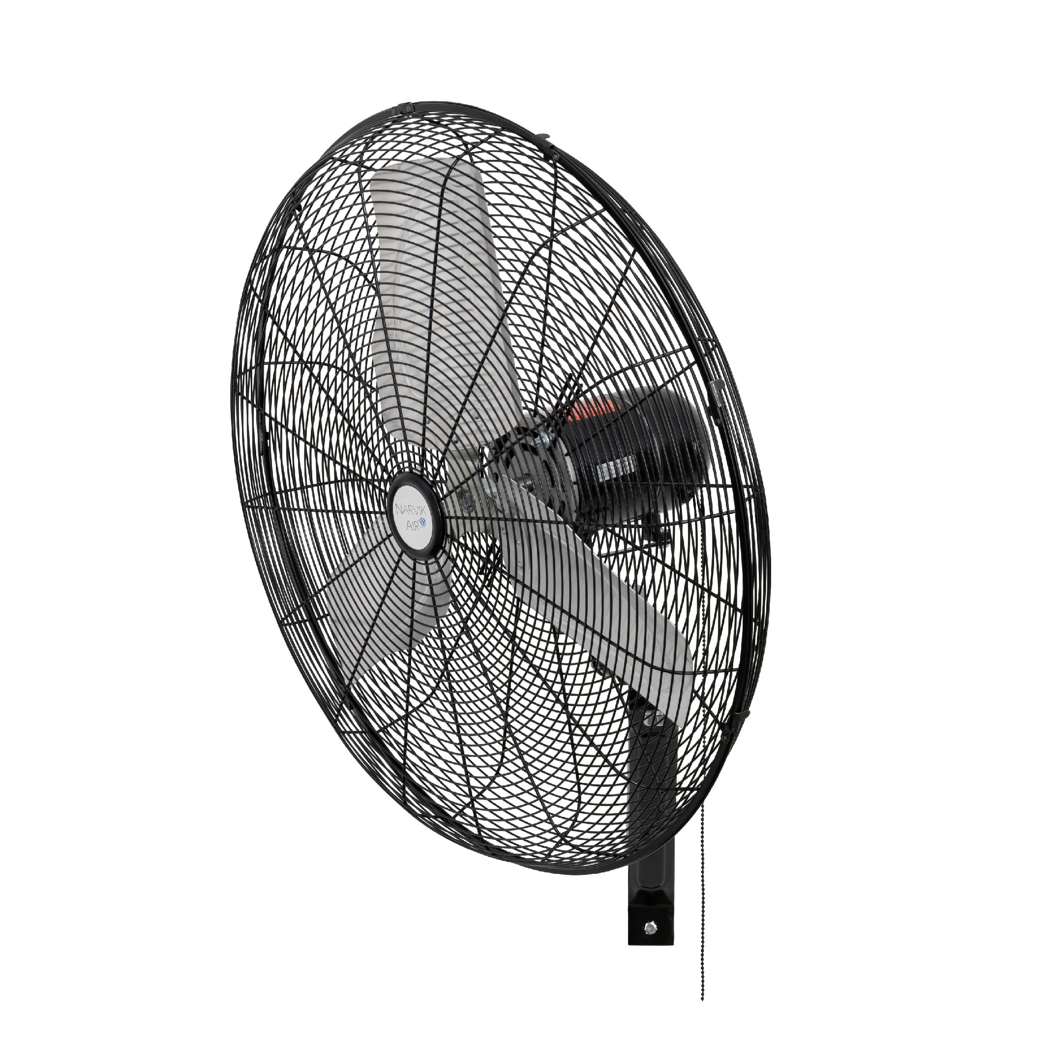 Narvik Ventilador de 24" Industrial de Pared 235W con Aspas de Aluminio, Amplia Oscilación, Modelo NA1124