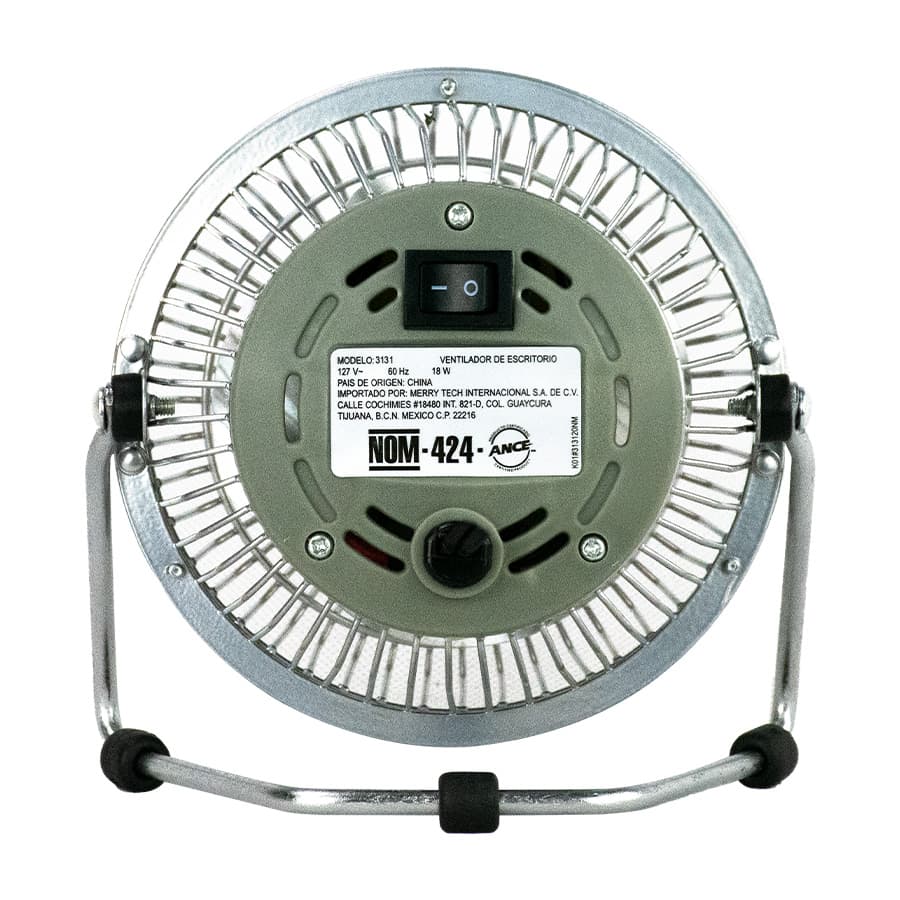 Mytek Ventilador de Mesa y Escritorio de 4" 18W con Interruptor, Modelo 3131