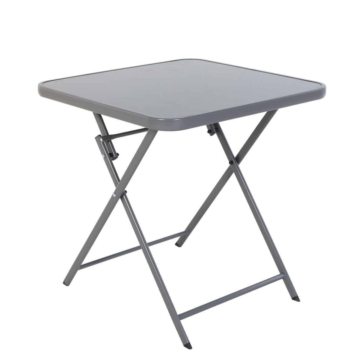 Naterial Set de Comedor: Mesa + 2 Sillas Plegables de Acero Apta para Exterior, Modelo Emys