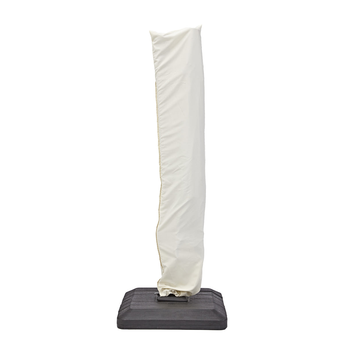 Naterial Sombrilla con Luz LED Solar 280x390 cm para Jardín con Brazo Lateral, Modelo Sonora II