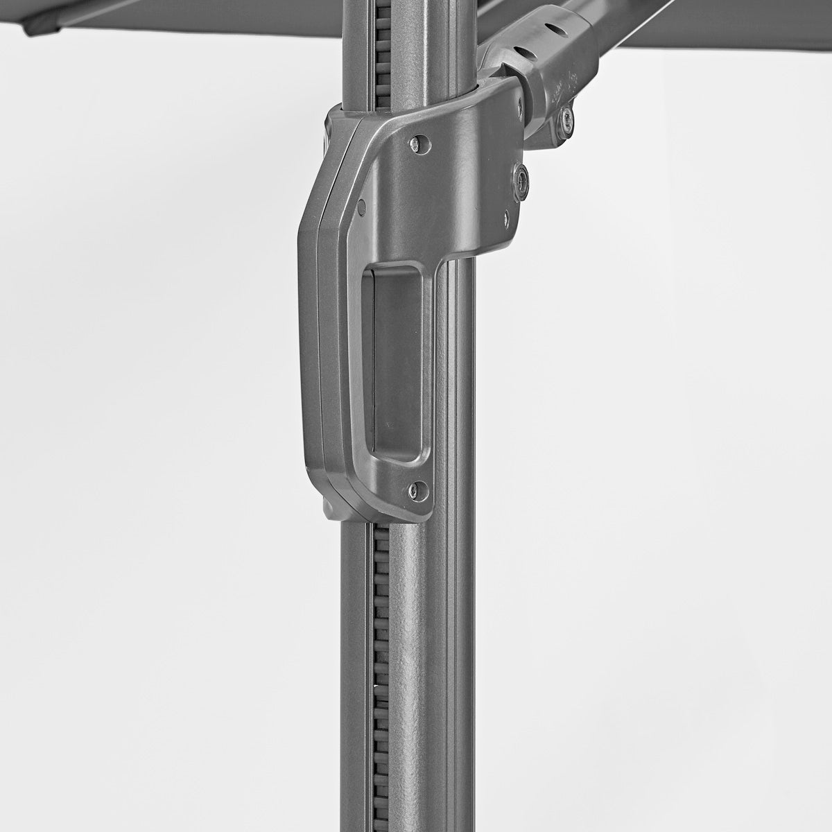 Naterial Sombrilla con Luz LED Solar 280x390 cm para Jardín con Brazo Lateral, Modelo Sonora II