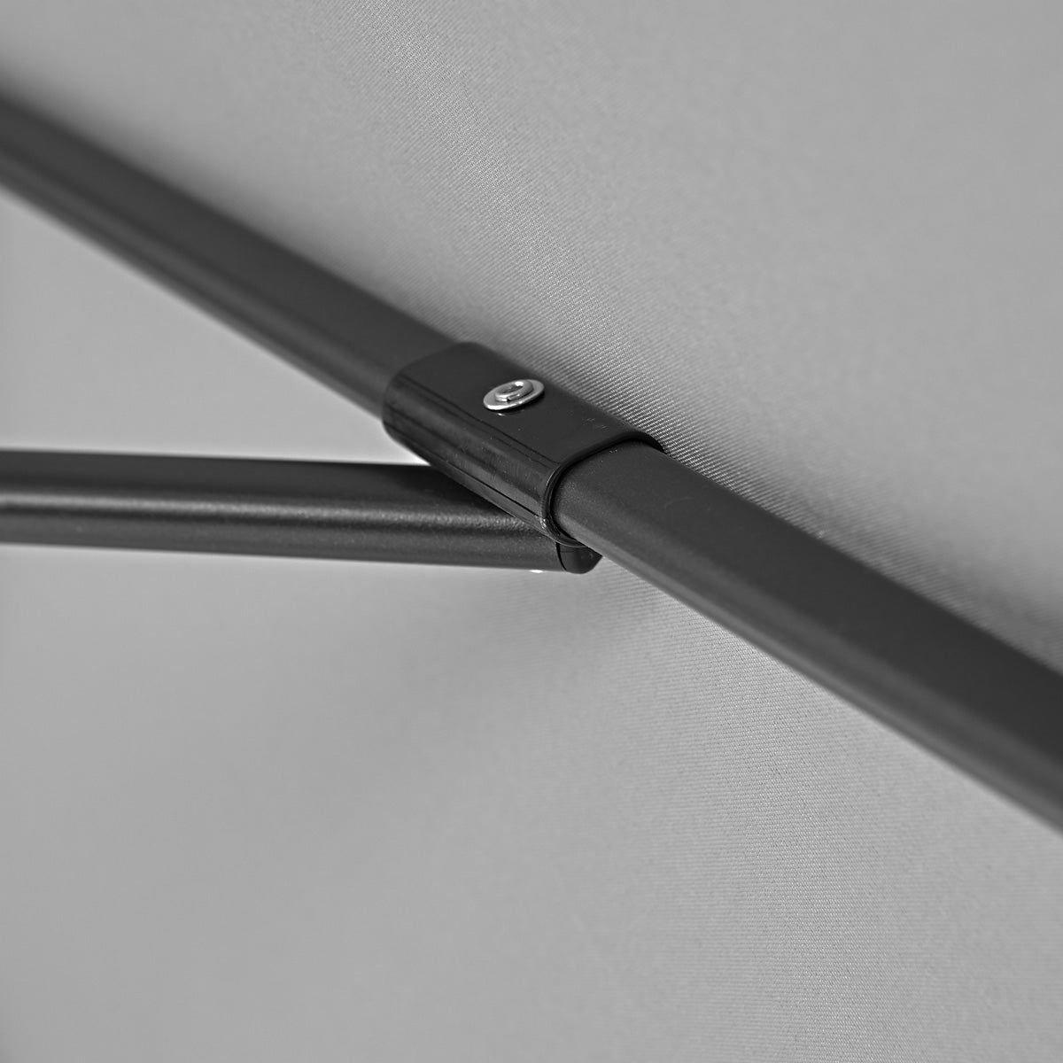 Naterial Sombrilla Para Jardín 262cm con Mástil Central y Manivela, Modelo Polar