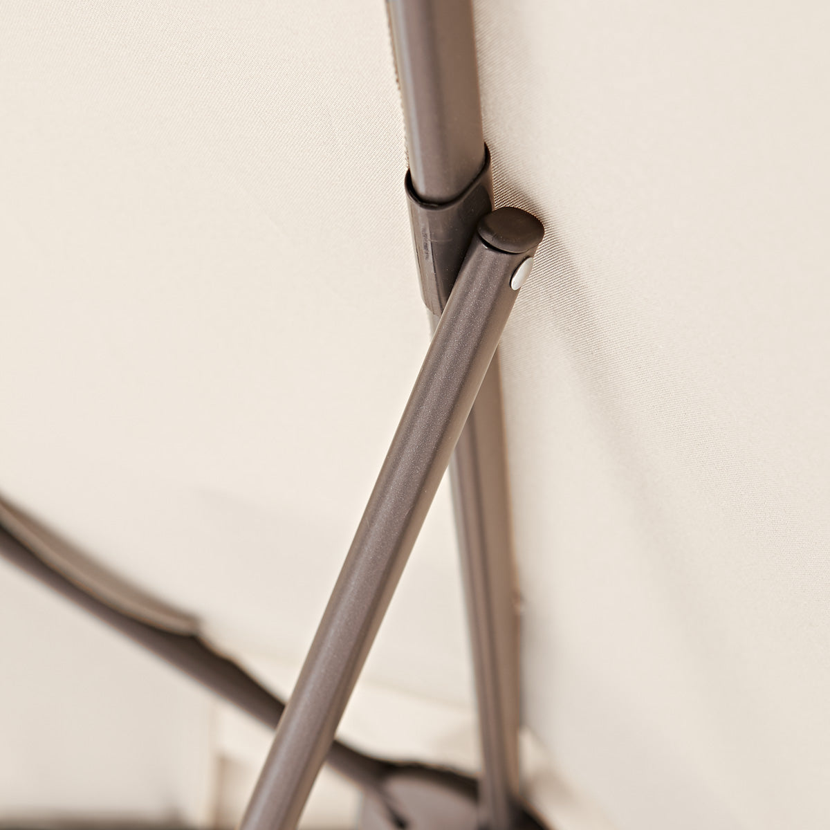 Naterial Sombrilla Para Jardín 262cm con Mástil Central y Manivela, Modelo Polar