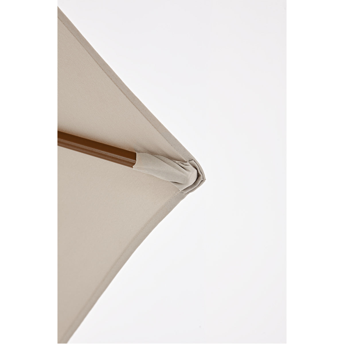 Naterial Sombrilla Para Jardín 262cm con Mástil Central y Manivela, Modelo Polar