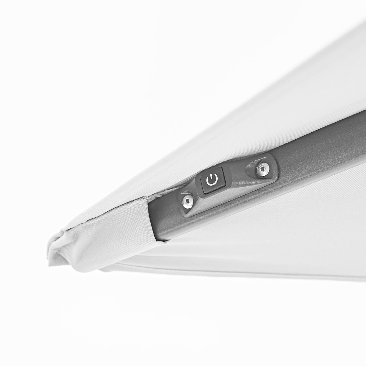 Naterial Sombrilla con Luz LED Solar 280x390 cm para Jardín con Brazo Lateral, Modelo Sonora II