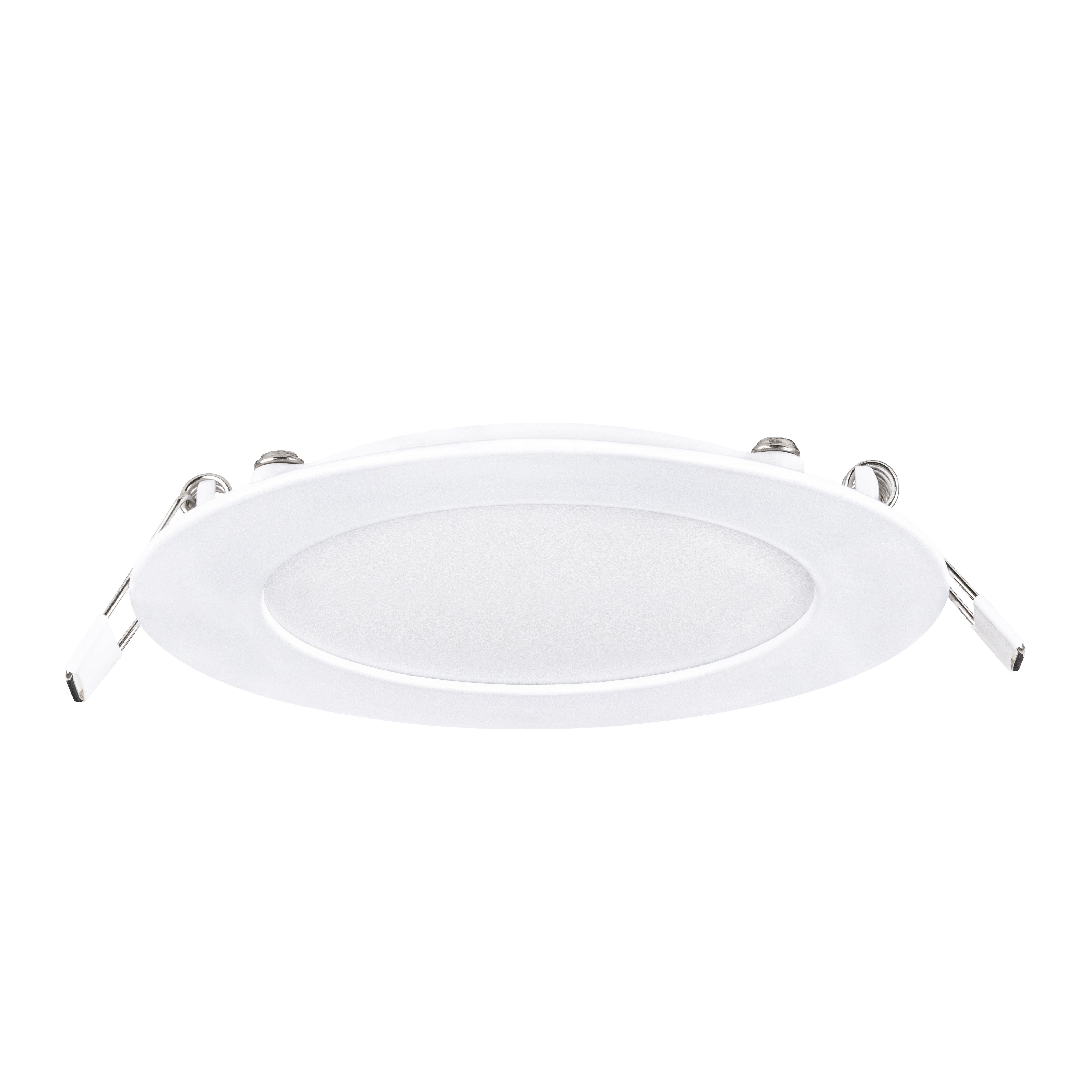 Estevez Luminario Downlight LED Empotrable 6W Ø120 mm Flat CCT con Selector de Temperatura, Modelo 39102-0-CCT