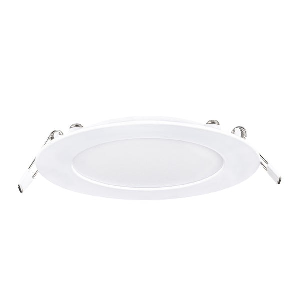 Estevez Luminario Downlight LED Empotrable 6W Ø120 mm Flat CCT con Selector de Temperatura, Modelo 39102-0-CCT