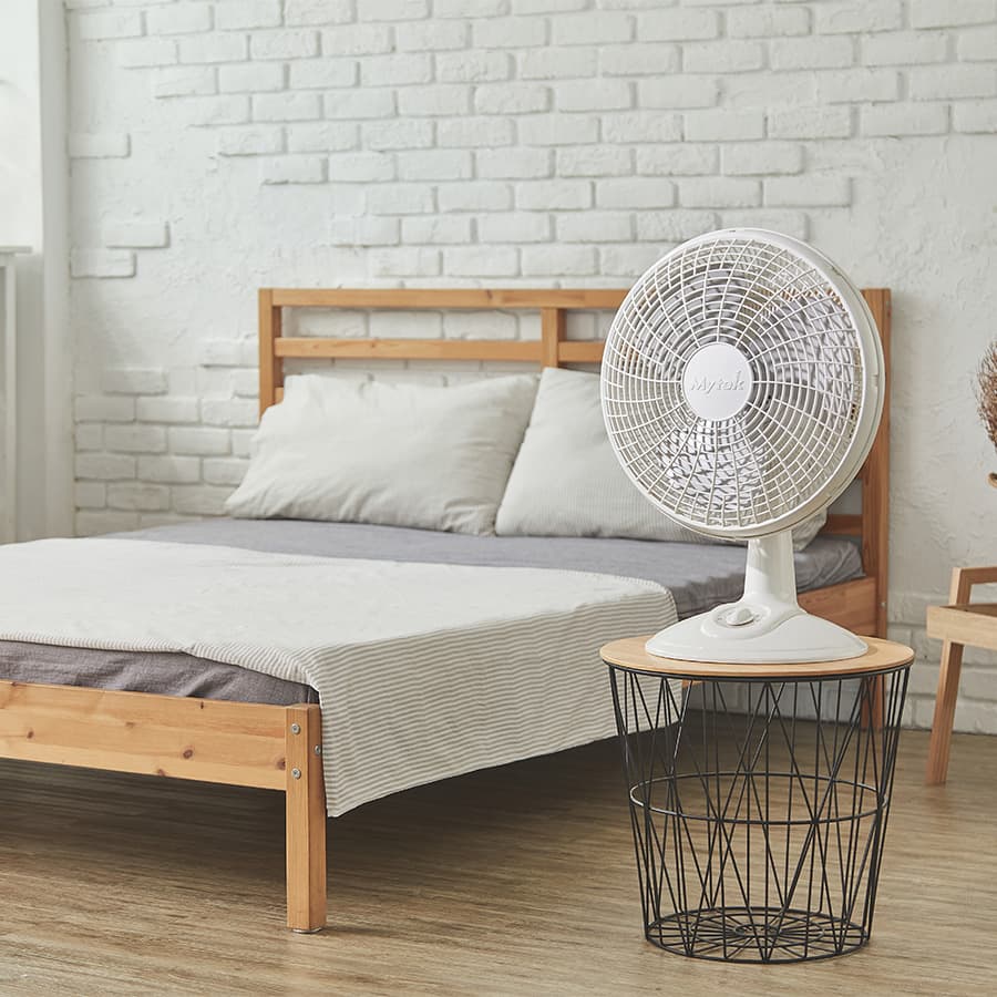 Mytek Ventilador de Mesa y Escritorio de 16" 52W con Oscilación de 90°, Modelo 3157