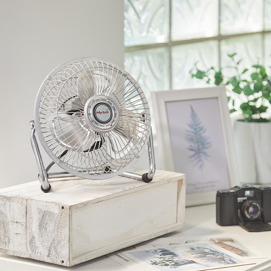 Mytek Ventilador de Mesa y Escritorio de 6" 18W con Interruptor, Modelo 3181