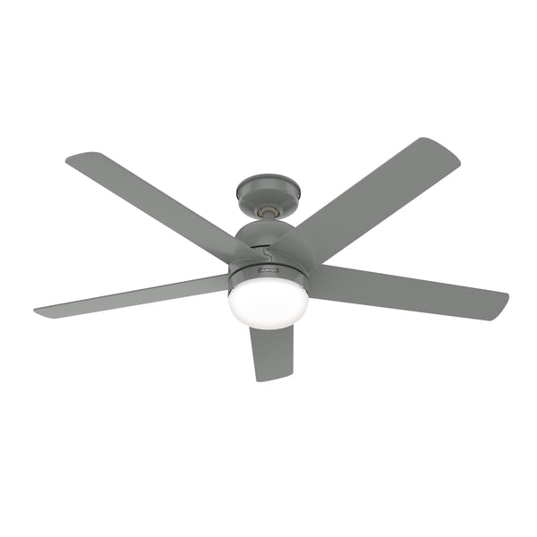 Hunter Ventilador de Techo 52" de 5 Aspas con Luz y Control de Pared, Apto para Exterior, Modelo Anorak