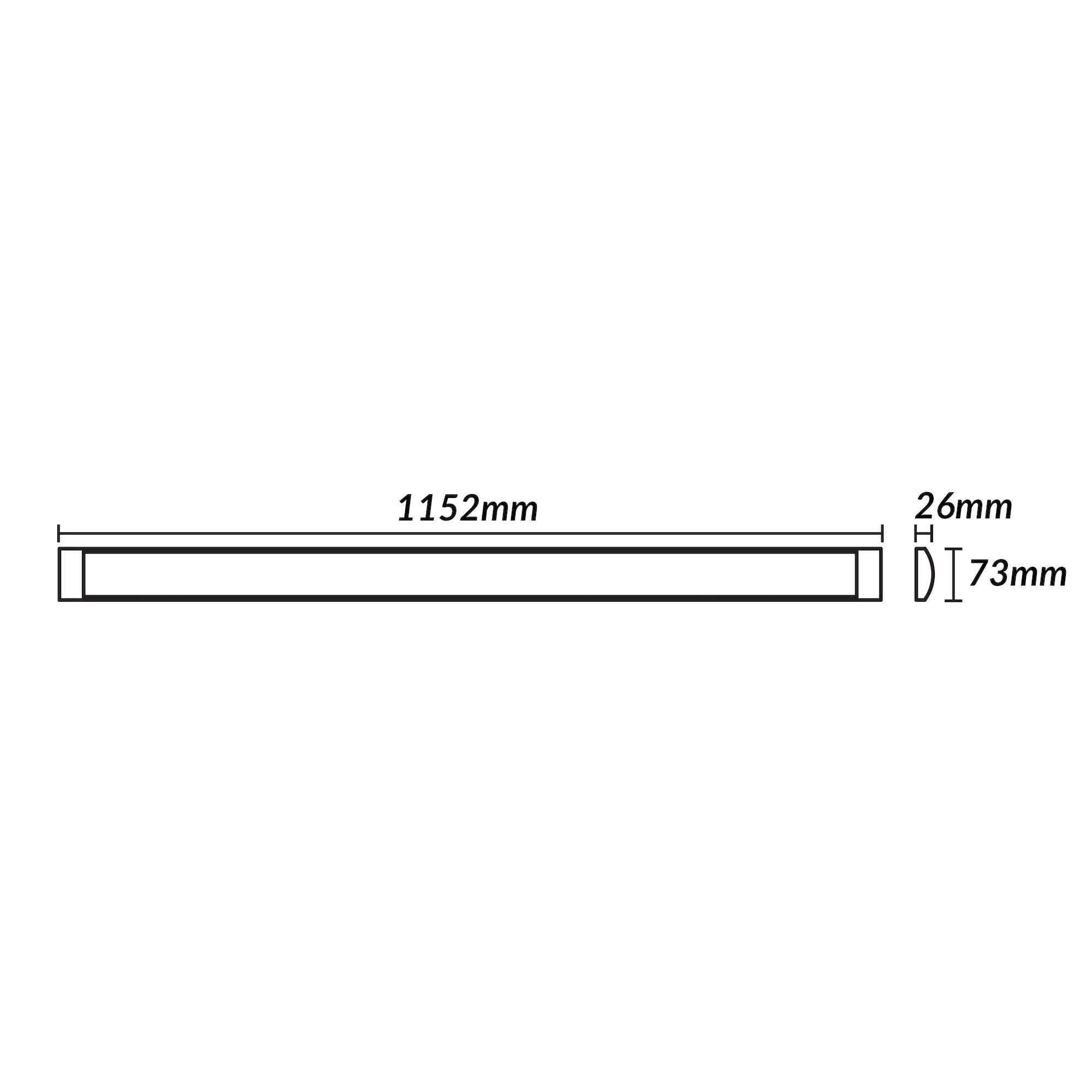 Estevez Luminaria Lineal Sight Eco 36W, Modelo 5736-0-CW-ECO