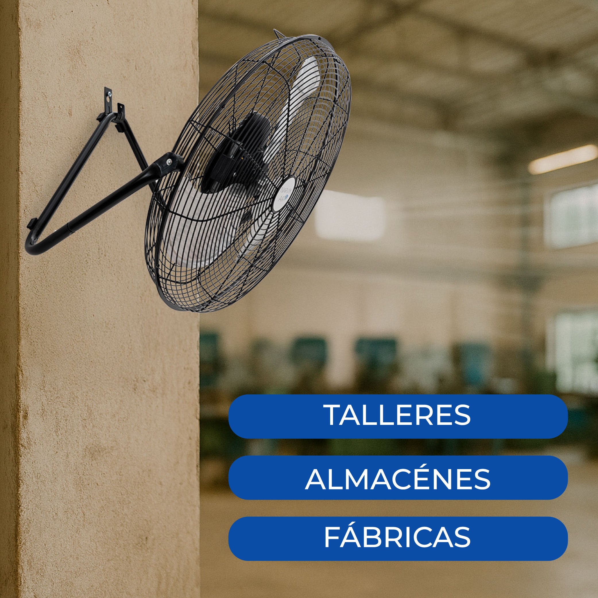 Narvik Ventilador de 20" Industrial 2 en 1: Piso y Pared de 160W con Aspas de Aluminio, Modelo NA1020 / NA-F20