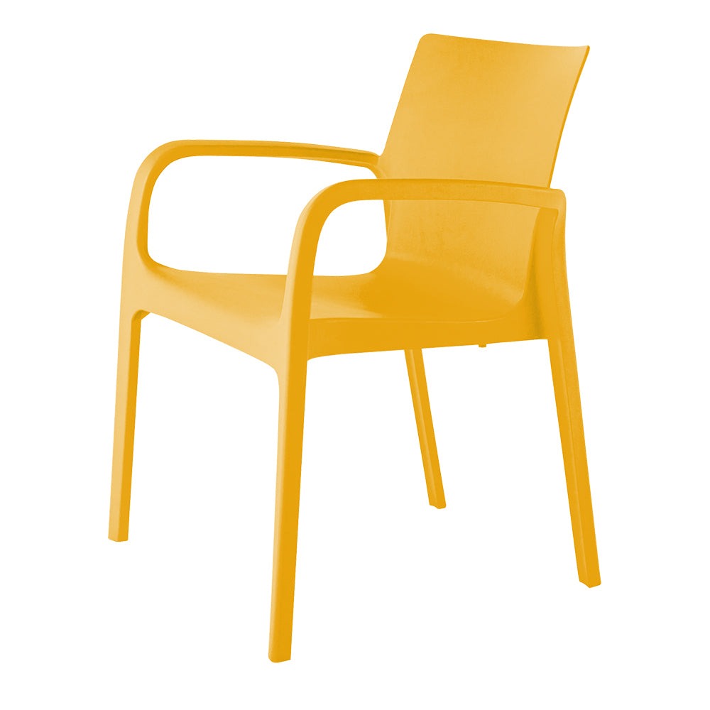 Lagoon Silla de Comedor con Descansabrazos para Interior y Exterior con Protección UV, Modelo Alissa 7050