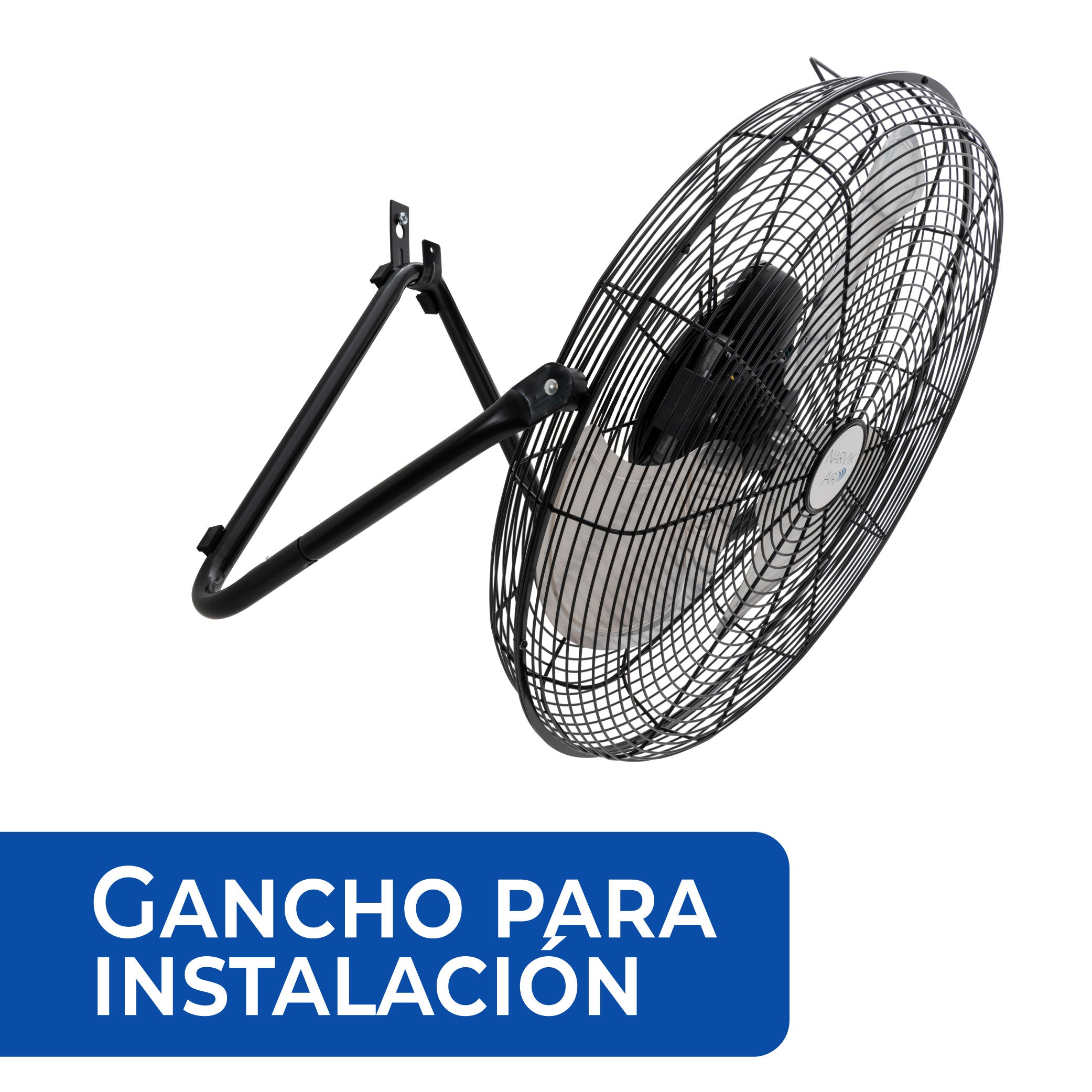 Narvik Ventilador de 20" Industrial 2 en 1: Piso y Pared de 160W con Aspas de Aluminio, Modelo NA1020 / NA-F20