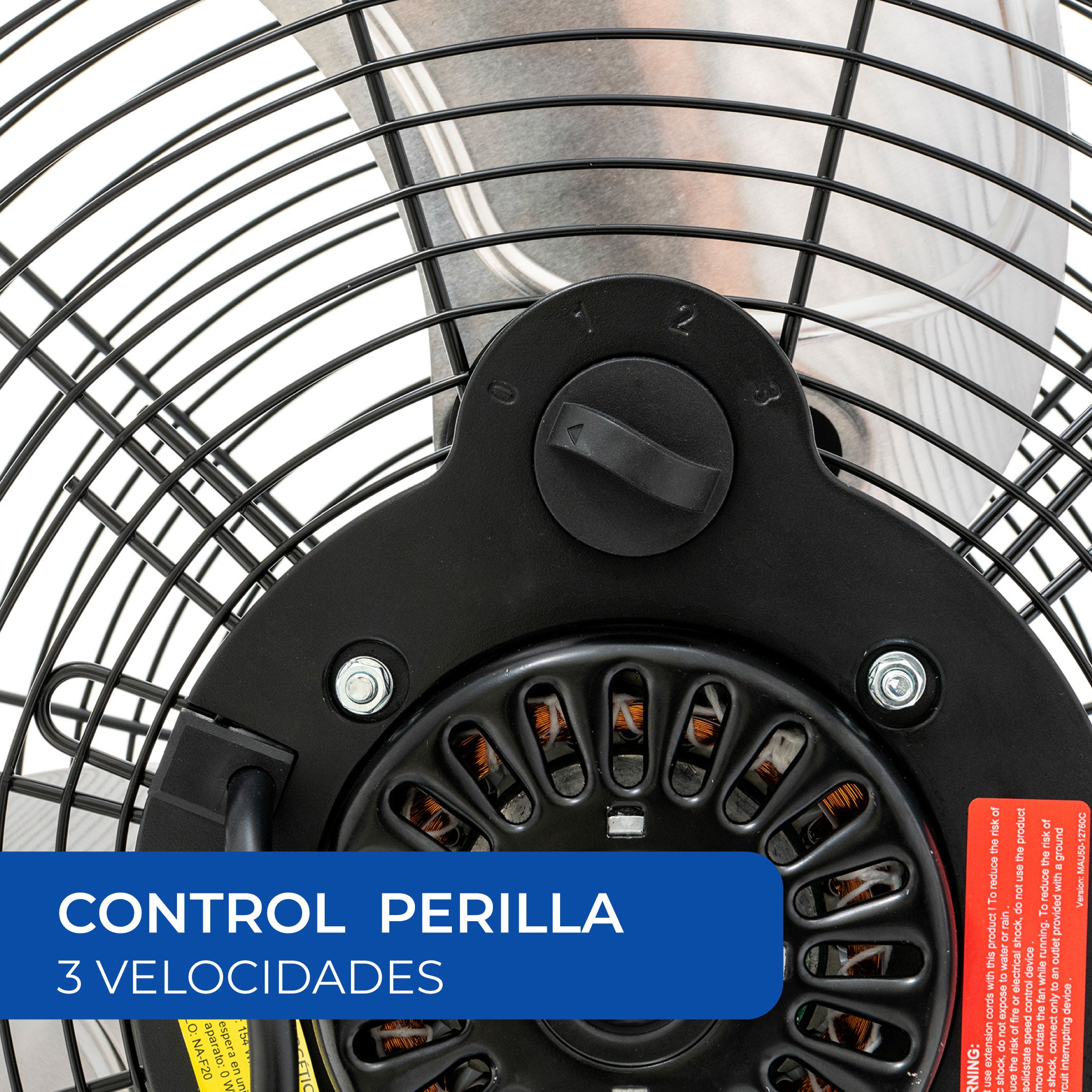 Narvik Ventilador de 20" Industrial 2 en 1: Piso y Pared de 160W con Aspas de Aluminio, Modelo NA1020 / NA-F20