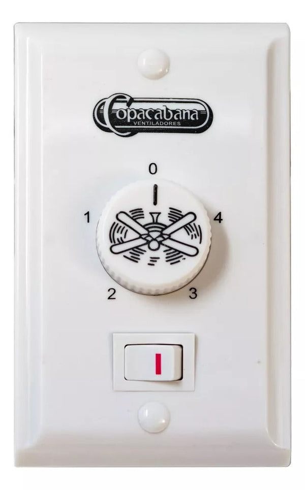 Control de Pared Apto Para Ventilador Copacabana I Y III, Modelo AC-0026
