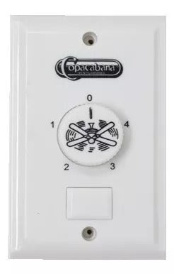 Copacabana ll Ventilador de Techo 56" Aspas de Lámina con Control de Pared Apto para Exterior