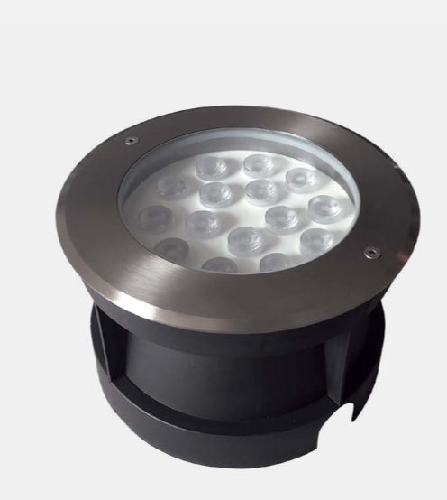Luminario LED Empotrable Piso Estevez 19297 - 15W 3000K, Acero Inoxidable/Cristal, IP67- Luzdeco