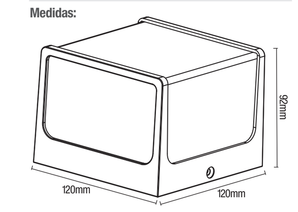 Ipsa Luminaria Decorativa para Muro LED, Modelo ARDECOCD-LED/8W
