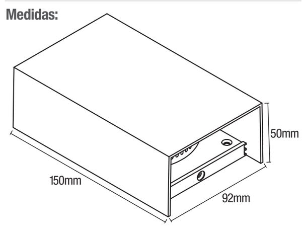 Ipsa Luminaria Decorativa para Muro, Modelo ARDECO2LMV-LED/10W
