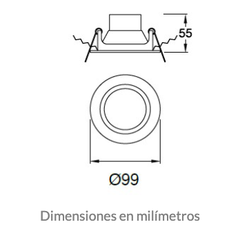 Estevez Luminaria Downlight LED Empotrable WiFi RGBW 5W, Modelo ES-19131-0-RGBW