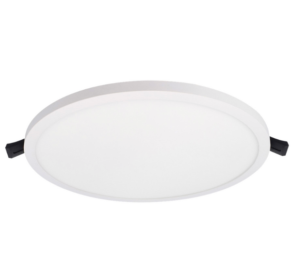 Estevez Luminaria LED Flat Deco CCT Empotrable 12W Ø145mm con Selector de Color, Modelo 39122-0-CCT