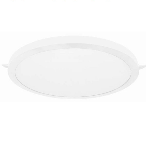 Estevez Luminaria LED Flat Deco CCT Empotrable 18W Ø175mm con Selector de Color, Modelo 39123-0-CCT