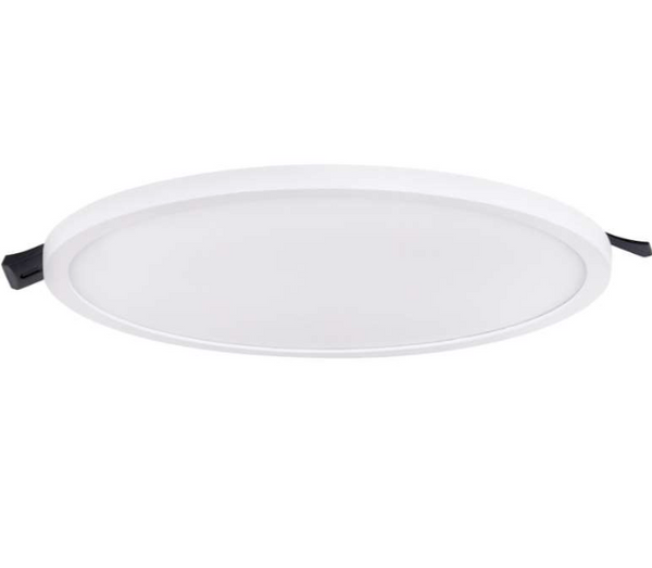 Estevez Luminaria LED Flat Deco CCT Empotrable 25W Ø225mm con Selector de Color, Modelo 39124-0-CCT