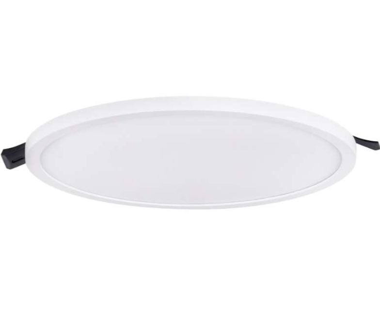 Estevez Luminaria LED Flat Deco CCT Empotrable 25W Ø225mm con Selector de Color, Modelo 39124-0-CCT