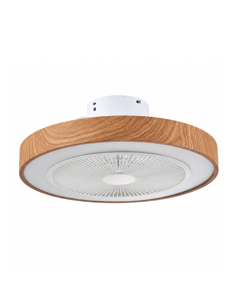 Ipsa Ventilador de Techo Moderno de 20" con Luz y Control Remoto Sin Aspas, Modelo Dubai