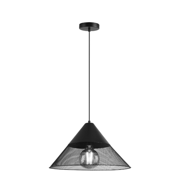 Lámpara Colgante LED Estevez Maya EDE-0011-NEG - 15W, E26, Acero, Negra