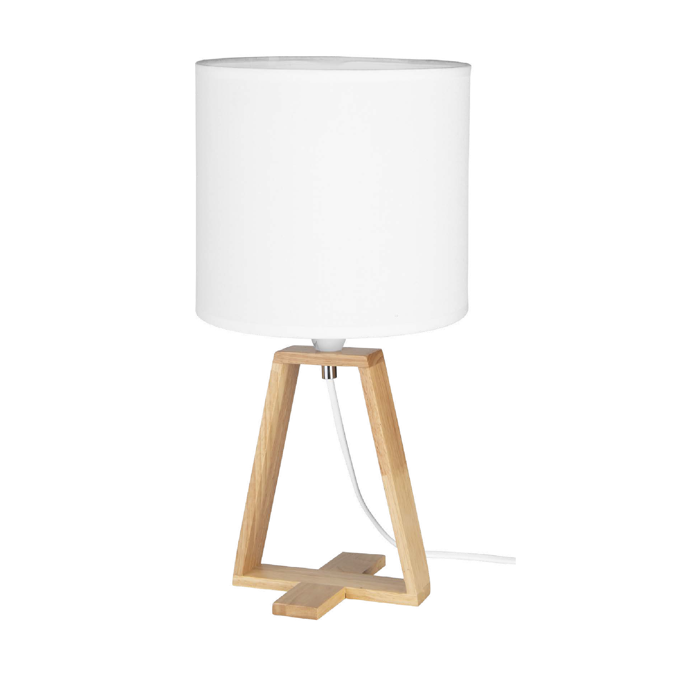 Lámpara de Mesa con Pantalla Estevez EDE-0020-BLA - Estilo Clásico, 15W, Base E26-Luzdeco