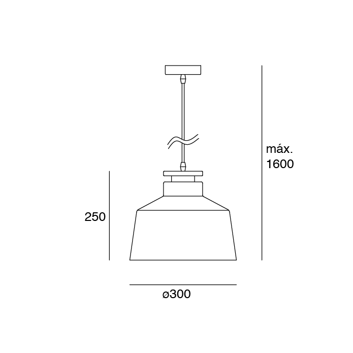 Lámpara Colgante LED Estevez Nube EDE-0233-BLA - 60W, E26, Madera y Acero, Blanca y Madera Clara -Luzdeco