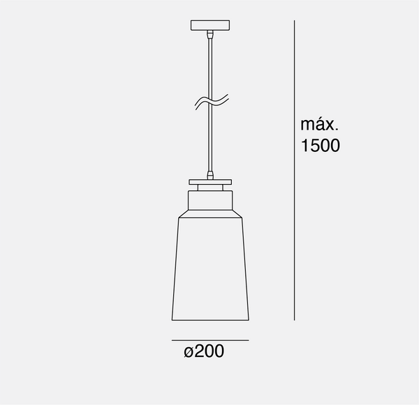 Lámpara Colgante LED Estevez Nube EDE-0235-AZP - 60W, E26, Madera y Acero, Azul y Madera Clara - Luzdeco