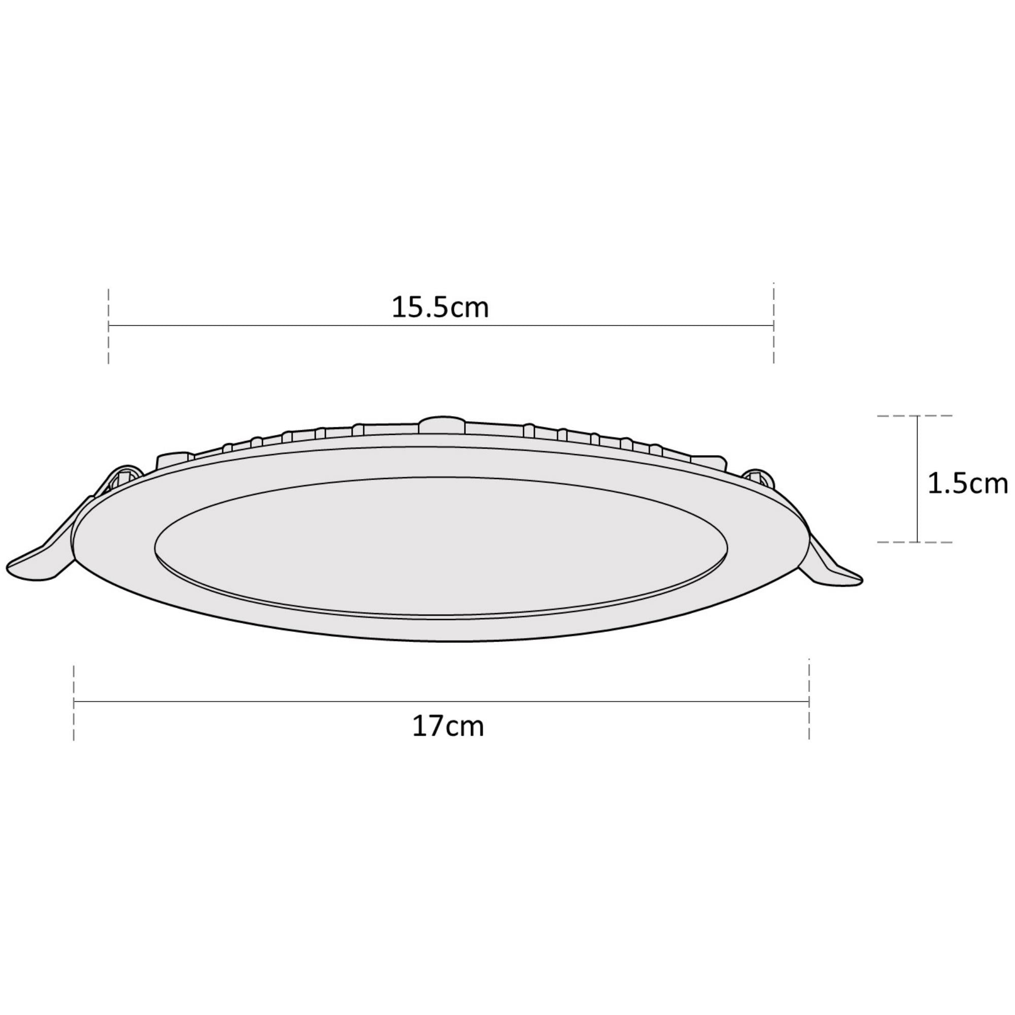 Estevez Panel LED Empotrable WiFi 12W RGBW Flat Smart, Modelo ES-39103-0-RGBW