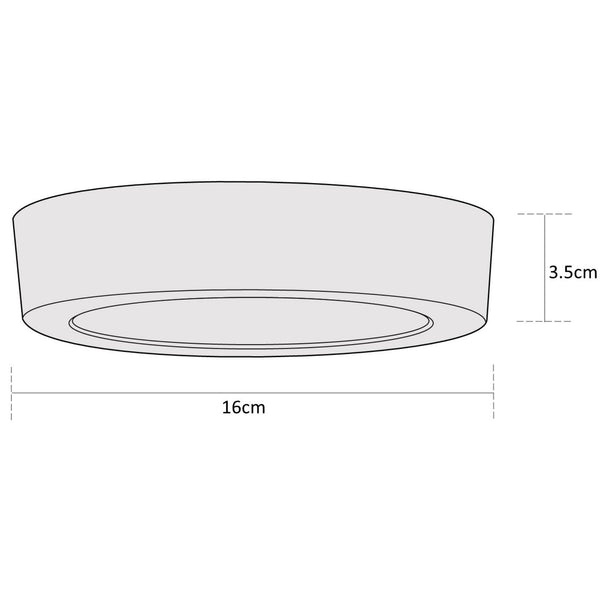 Estevez Plafón LED Sobresaliente WiFi 12W RGBW Drum Smart Ø175 mm, Modelo ES-39113-0-RGBW