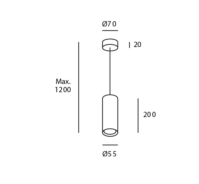 Lámpara Colgante LED Estevez Era ETC-0079-BLA - 8W, GU10, Aluminio, Negra - Luzdeco