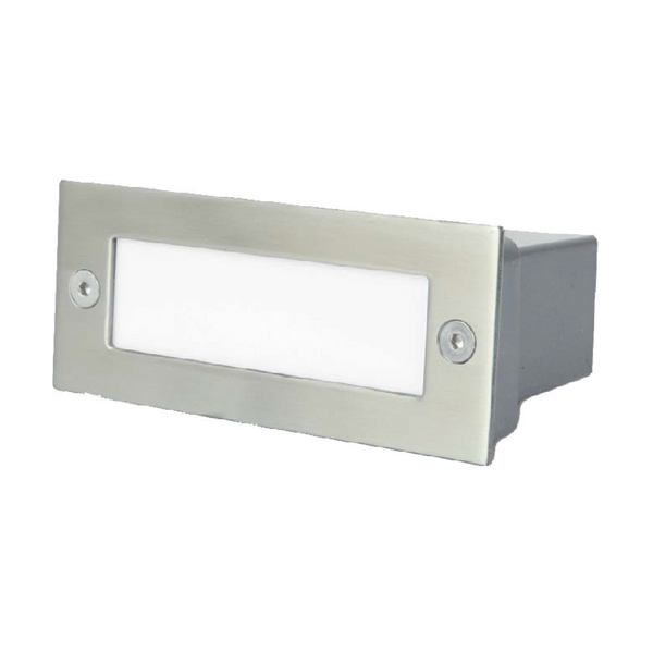 Luminario LED Estevez Inoxidable 1W para Sobreponer en Muro Exterior | Modelo ETX-0122-INO - Luzdeco